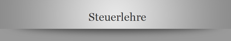 Steuerlehre